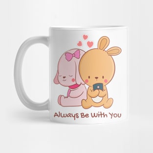 Cute Love Sticker Always be with you Mug